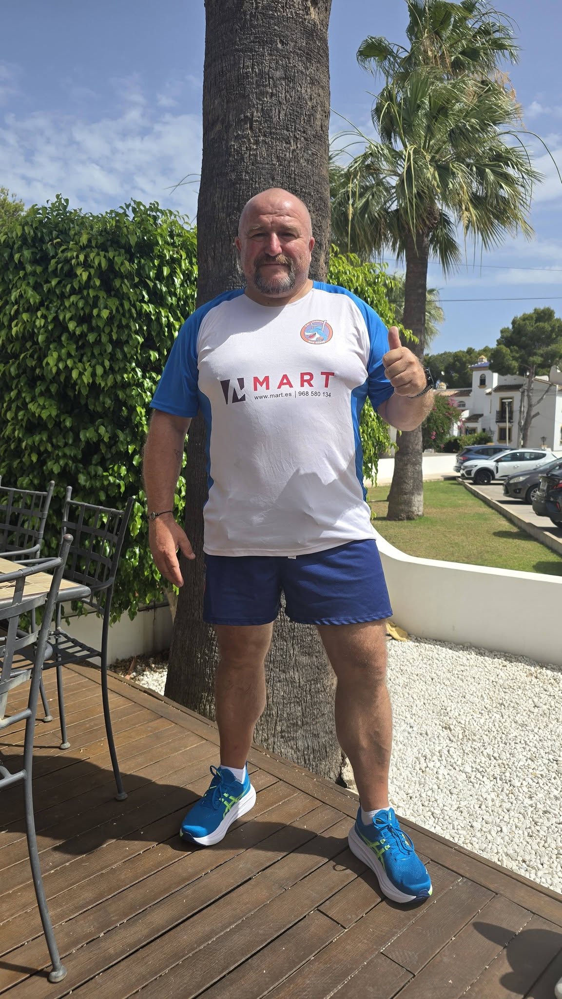 Colo en tenue de course
